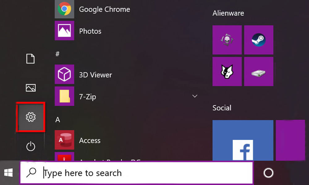 تنظیمات ویندوز