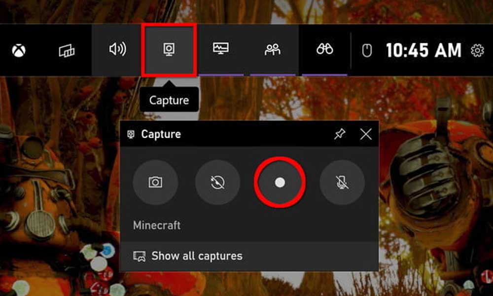 رکورد اسکرین صفحه