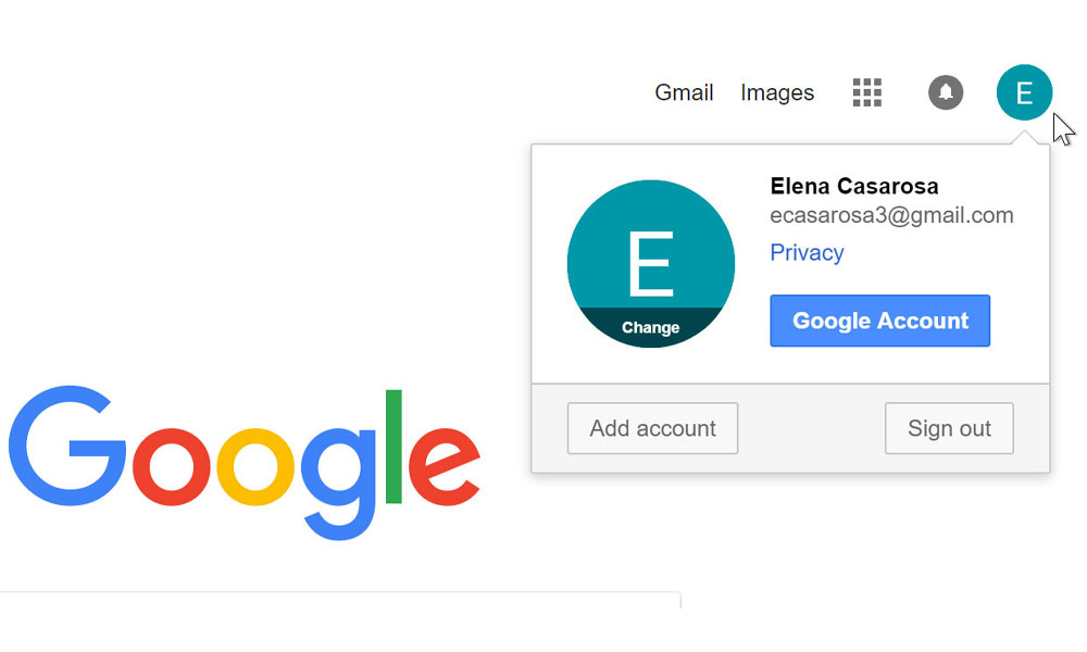 خارج شدن از اکانت جیمیل