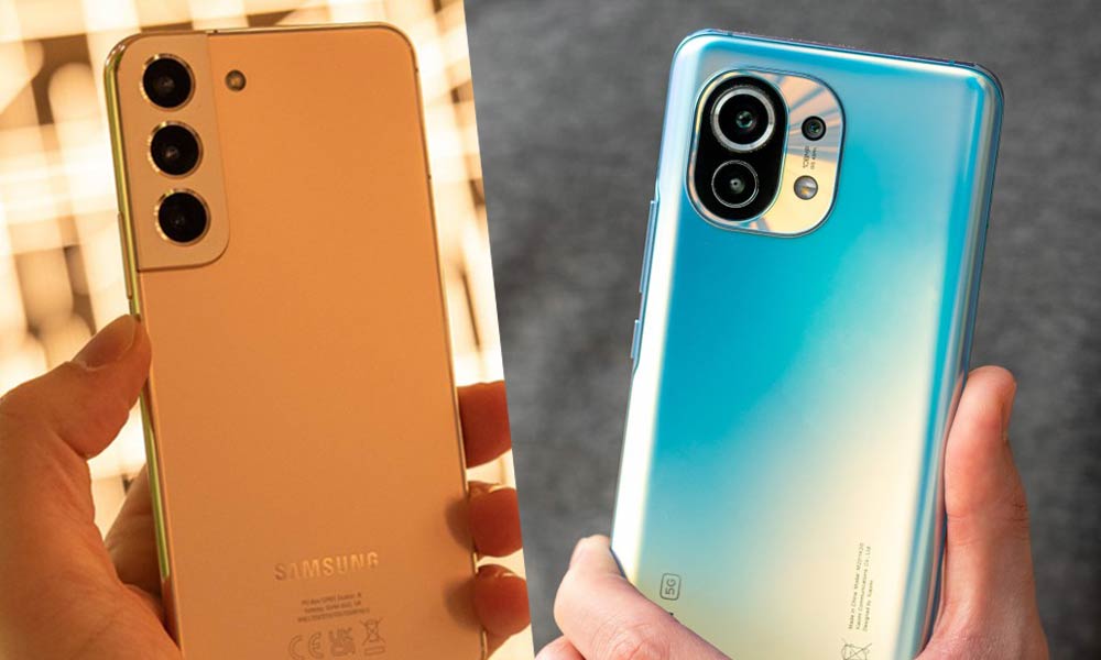 گلکسی s22 و xiaomi mi 11