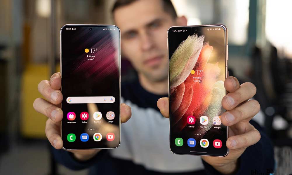 نمایشگر S22 plus و S21 plus