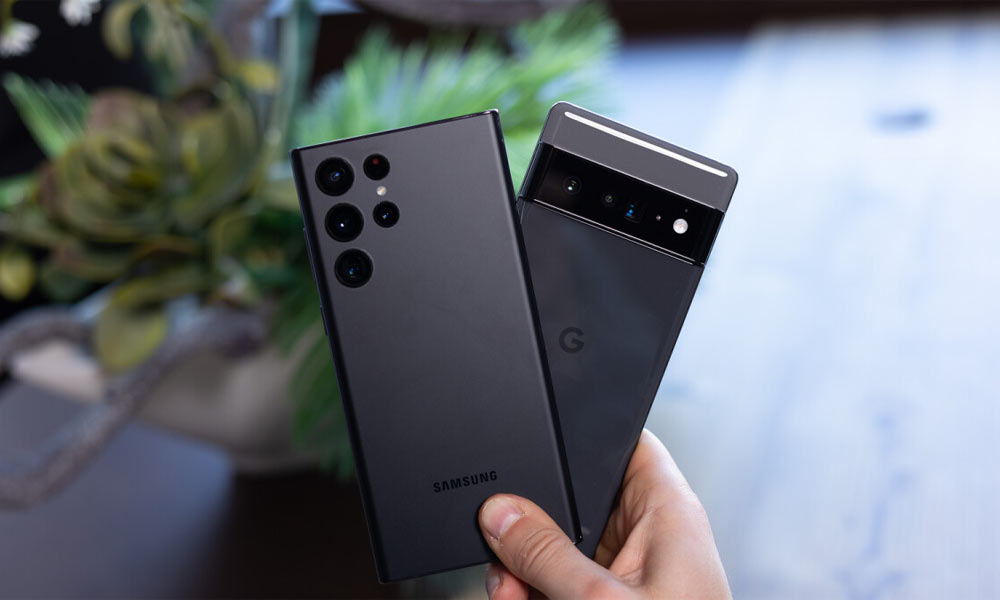 مقایسه ظاهر و طراحی S22 lus و Pixel 6 pro