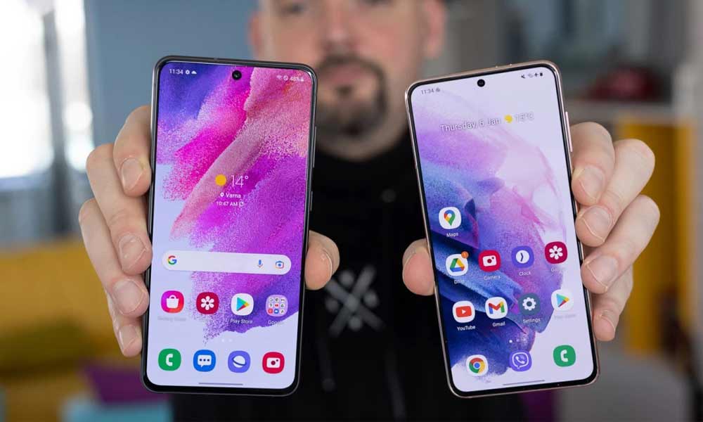 نمایشگرهای اس 21 و اس 21 FE